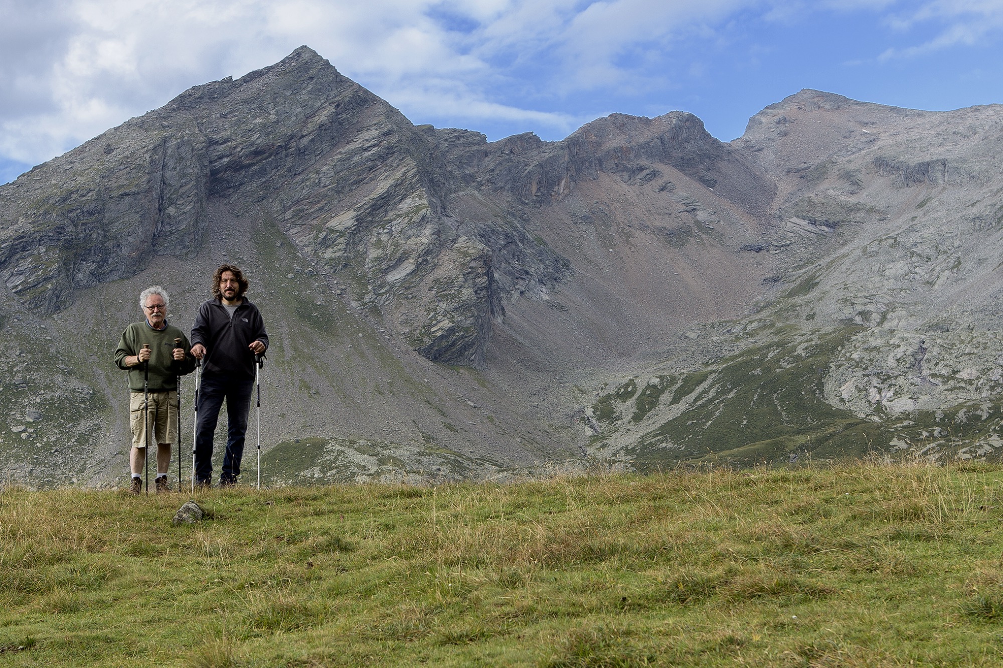 Martino Pedrozzi con il fotografo Pino Brioschi